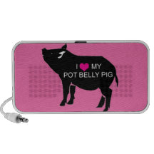 Auto-falante do Doodle do porco da barriga de pote Caixinha De Som Para Laptop