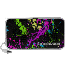 Auto-falante personalizado da pintura Splatter de  Caixinhas De Som Para Laptop
