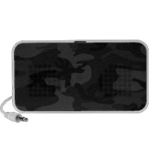 Auto-falante preto do Doodle de Camo Caixinhas De Som Para iPod