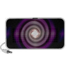 Auto-falante roxo do Doodle do redemoinho Caixinhas De Som Portátil