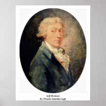 Auto-Retrato por Thomas Gainsborough Poster