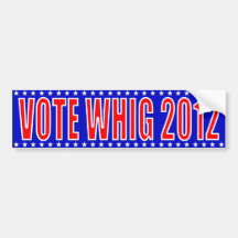 Autocolante no vidro traseiro 2012 do Whig do voto Adesivos