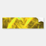 Autocolante no vidro traseiro abstrato amarelo do  adesivo