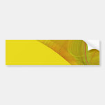 Autocolante no vidro traseiro amarelo do fundo do  adesivo