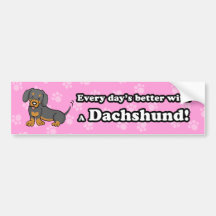 Autocolante no vidro traseiro bonito do Dachshund  Adesivo