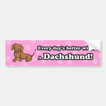 Autocolante no vidro traseiro bonito do Dachshund  Adesivos