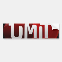 Autocolante no vidro traseiro com logotipo de Umit Adesivos