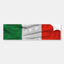 Autocolante no vidro traseiro da bandeira de Itali Adesivo