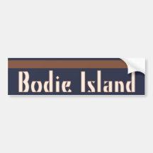 Autocolante no vidro traseiro da ilha de Bodie Adesivos