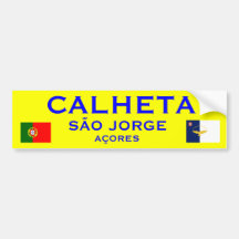 Autocolante no vidro traseiro das ilhas de Açores Adesivo