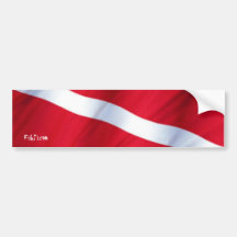 Autocolante no vidro traseiro de DiveFlag Adesivos