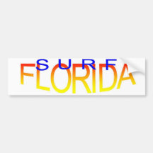 Autocolante no vidro traseiro de Florida do surf Adesivo