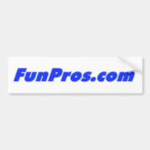 autocolante no vidro traseiro de FunPros.com! Adesivo