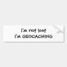 Autocolante no vidro traseiro de Geocaching Adesivo