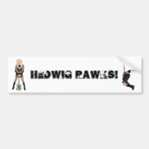 Autocolante no vidro traseiro de Hedwig Rawks Adesivos