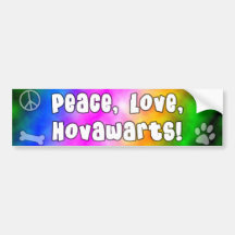 Autocolante no vidro traseiro de Hovawarts do amor Adesivo