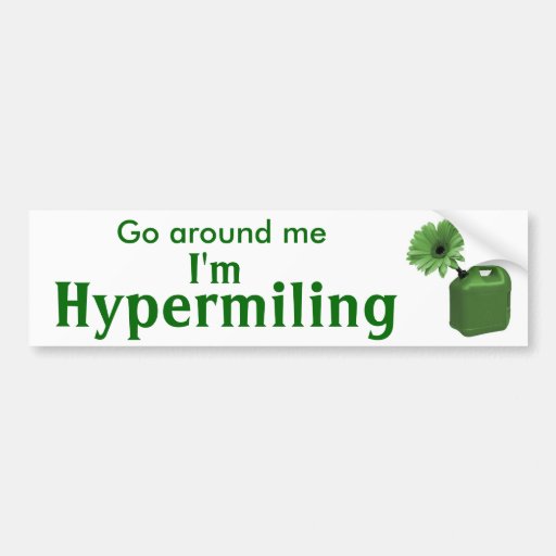 Autocolante no vidro traseiro de Hypermiling mim Adesivo