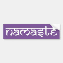 Autocolante no vidro traseiro de Namaste Adesivo