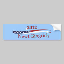 Autocolante no vidro traseiro de Newt Gingrich adesivos de carro