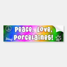 Autocolante no vidro traseiro de Porcelaines do am Adesivos