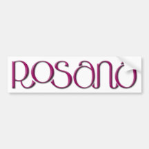 Autocolante no vidro traseiro de Rosana Borgonha Adesivos
