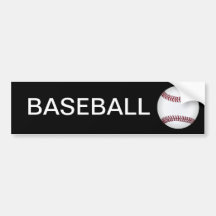 Autocolante no vidro traseiro do basebol adesivos