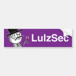Autocolante no vidro traseiro do homem do Monocle  Adesivo