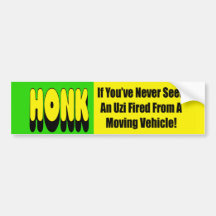 Autocolante no vidro traseiro do Honk Adesivos