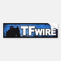 Autocolante no vidro traseiro do logotipo de TFWIR Adesivos