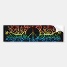 Autocolante no vidro traseiro do sinal de paz do a adesivos
