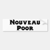 Autocolante no vidro traseiro dos pobres de Nouvea Adesivos