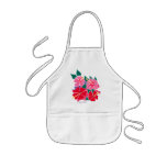 Avental da arte: Flores tropicais do hibiscus. Miú aventais