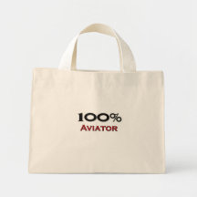 Aviador de 100 por cento bolsa de lona