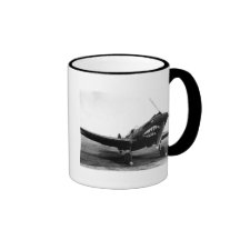 Avião de combate de WWII Flying Tigers Curtiss P-4 Caneca