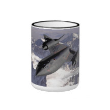 Avião de combate supersónico caneca