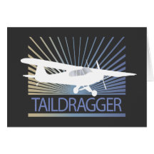 Avião de Taildragger Cartões