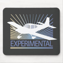 Avião experimental da baixa asa mouse pads