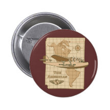 Avião retro botons