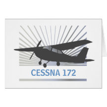 Aviões altos da asa cartao