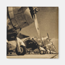 Aviões da segunda guerra mundial imãs de refrigerador