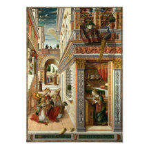 Aviso com St. Emidius, 1486 Foto Artes