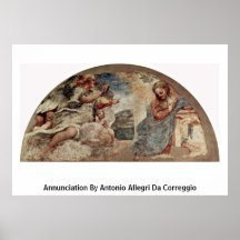 Aviso por Antonio Allegri a Dinamarca Correggio Posters