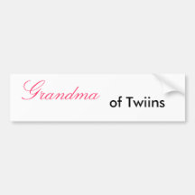 Avó, de Twiins - personalizado Adesivo