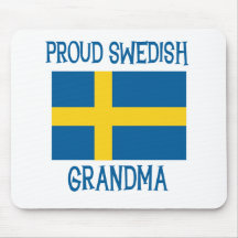 Avó sueco orgulhosa mousepads