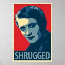 Ayn Rand - Shrugged: Poster de OHP