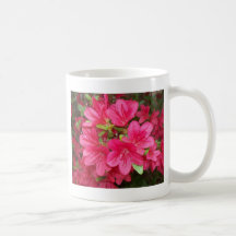 Azáleas cor-de-rosa caneca