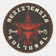 AZTK-RK-zz-3 '' Adesivo Em Formato Redondo