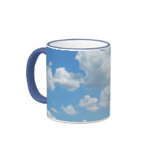 Azuis de desvanecimento caneca