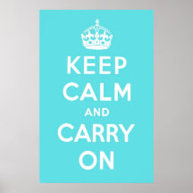 Azul da caixa de Tiffany Posters