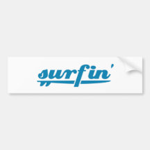 Azul da prancha de Surfin Adesivos